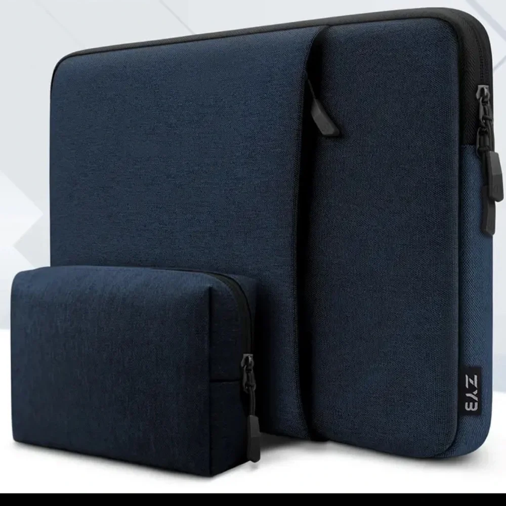2 pieces MacBook Air Laptop Case Cover with zipper and extra mini pouch